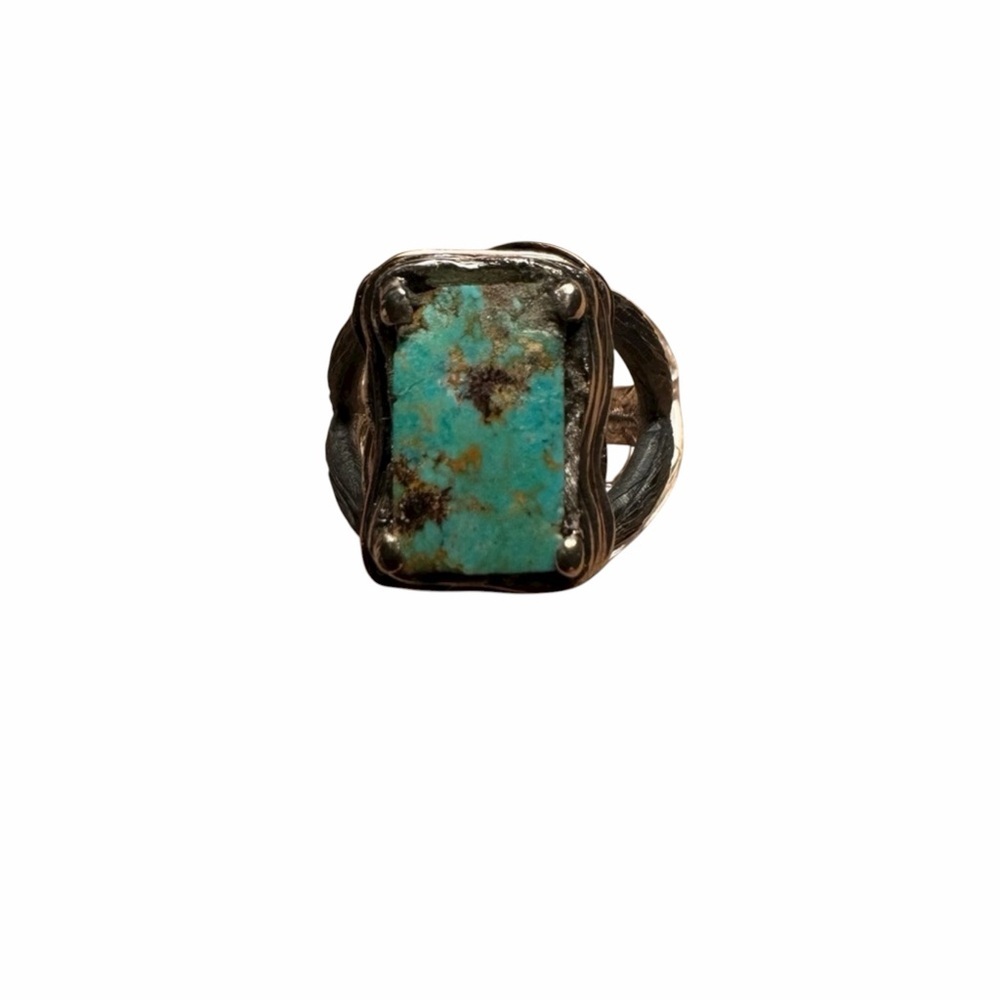NWT Artisan Handmade Sterling and Turquoise Ring